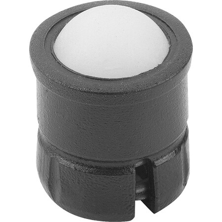 Kipp Spring Plunger Spring Force, Smooth Version, D=4 L=5, Plastic, Comp:Pom, Pu=50 K1171.204